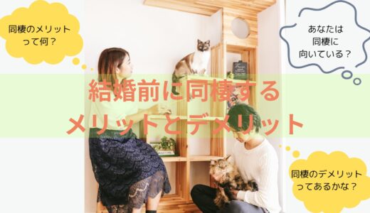 「結婚前に同棲するメリットとデメリット：同棲が向いている人と向いていない人の特徴」