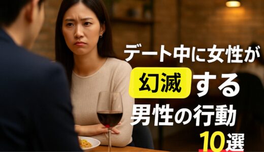デート中に女性が幻滅する男性の行動10選！知らない間の減点を防ぐポイントとは？