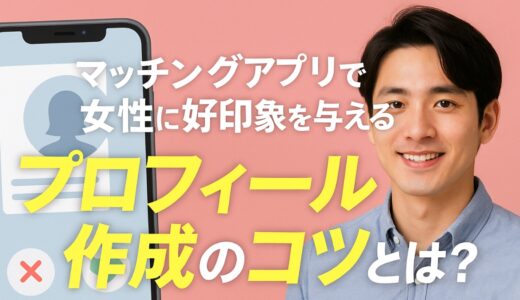 マッチングアプリで女性に好印象を与えるプロフィール作成のコツとは？